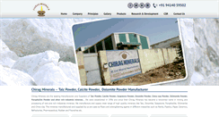 Desktop Screenshot of chiragminerals.com